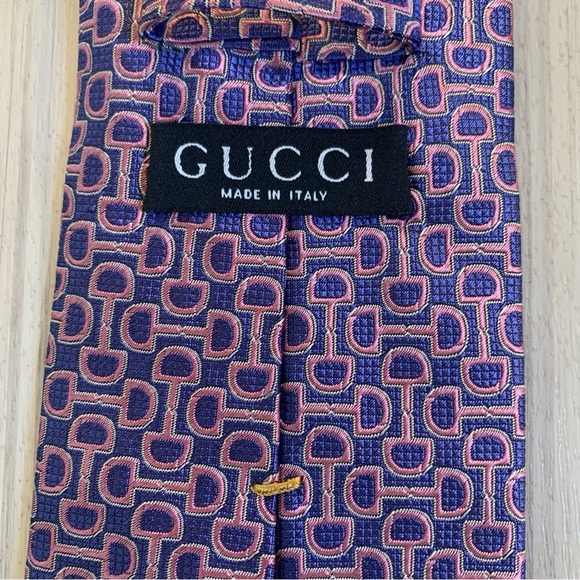 Authentic Gucci Silk Tie in Lavender & Pink EUC - Picture 3 of 7